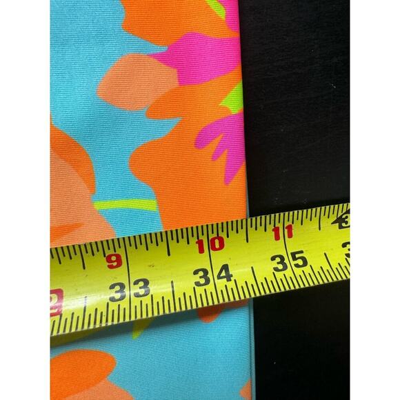 Gretchen Scott Iconic Iris Print Jersey Dress Sleeveless Belted Floral Size XXS - Picture 11 of 12